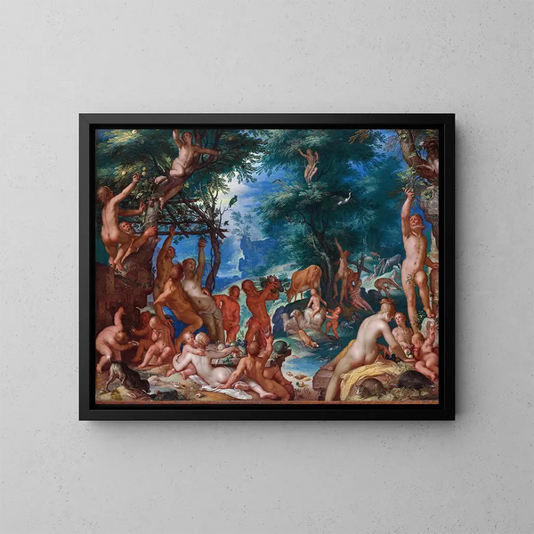 L'Âge d'or - Joachim Wtewael — quadro incorniciato alla parete