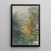 Vue sur des arbres et des bâtiments - Joan Berg — quadro incorniciato alla parete