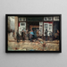Esposizione pubblica di un quadro - Joan Ferrer Mir — quadro incorniciato alla parete