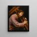 Il Cristo portando la croce - Joan Macip — quadro incorniciato alla parete