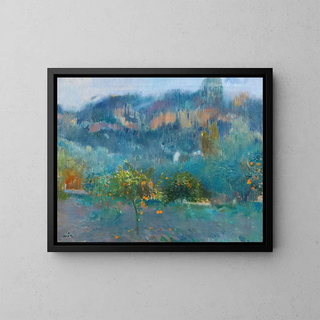 Joaquin Mir Trinxet - Paisaje Mallorqun Con Naranjos.webp