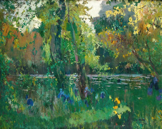 Joaquin Mir Trinxet - Riverbank In The Forest.webp