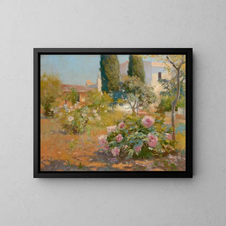 Giardino spagnolo - Joaquín Mir Trinxet — quadro incorniciato alla parete