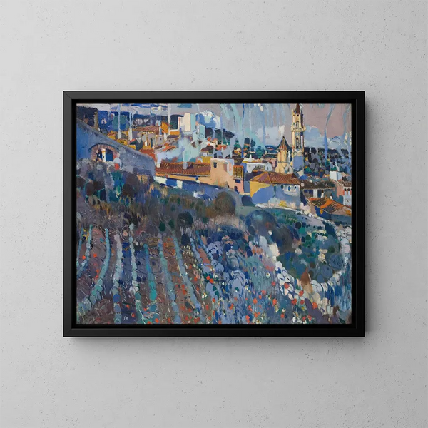 Village en terrasses - Joaquín Mir Trinxet — quadro incorniciato alla parete