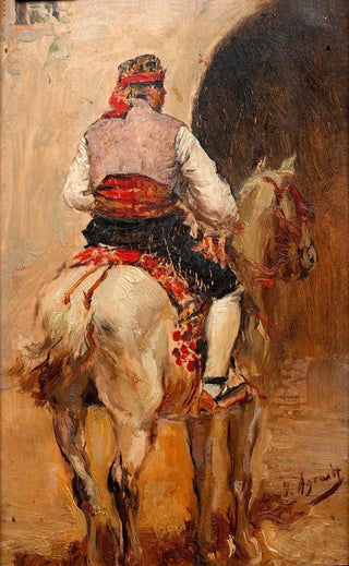 Joaqun Agrasot - Un Picador En Un Caballo Gris.webp