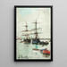 Bateaux dans un port - Joaquín Sorolla — quadro incorniciato alla parete