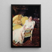 Clotilde assise sur le canapé - Joaquín Sorolla — quadro incorniciato alla parete