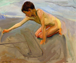 Joaqun Sorolla - Drawing in the Sand.webp