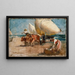 Scène di spiaggia - Joaquín Sorolla — quadro incorniciato alla parete