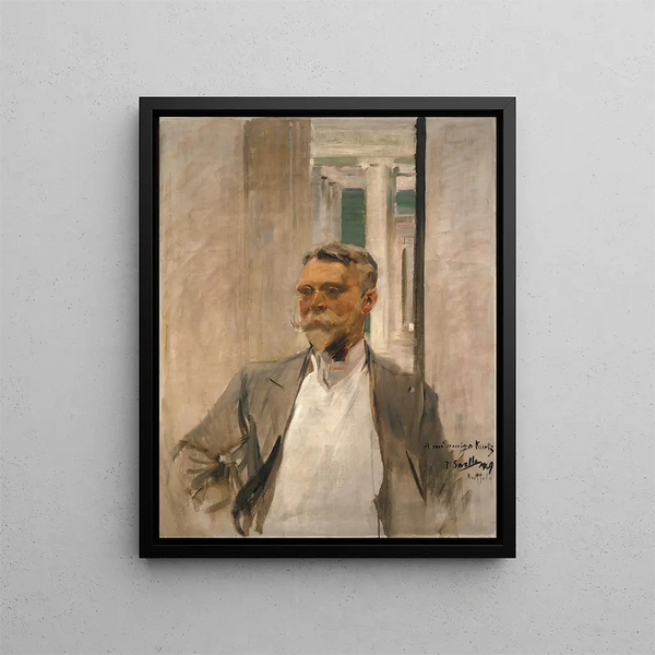 Ritratto di Charles M. Kurtz, fondatore e direttore della Albright Art Gallery 1905-1909 - Joaquín Sorolla — quadro incorniciato alla parete