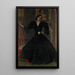 Madame de Sorolla Clotilde García del Castillo 1865-1929 in nero - Joaquín Sorolla — quadro incorniciato alla parete