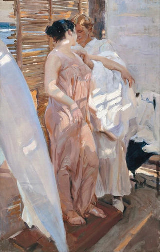 Joaqun Sorolla - The Pink Robe After the Bath.webp