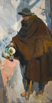 Vieux Castillan se servant du vin Il vecchio uomo di Castiglia - Joaquín Sorolla — vista dell’opera
