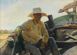 Joaqun Sorolla - Viejo pescador en una barca.webp