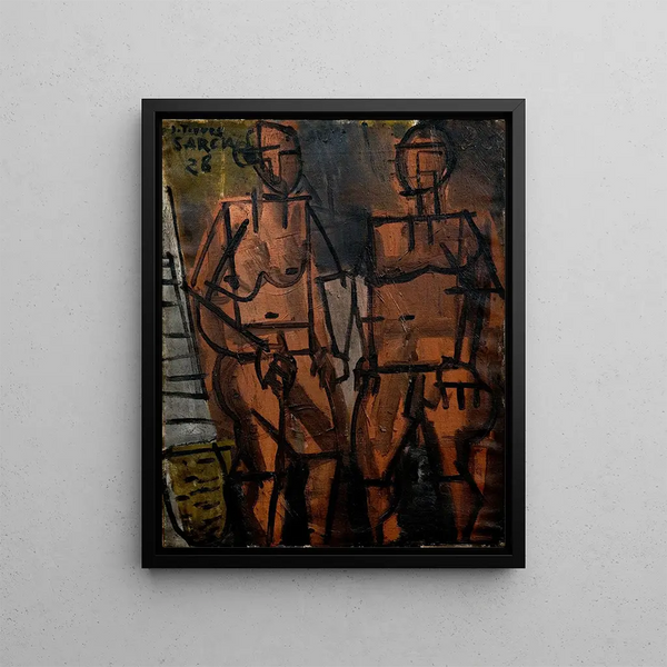 Composition - Joaquín Torres-García — quadro incorniciato alla parete