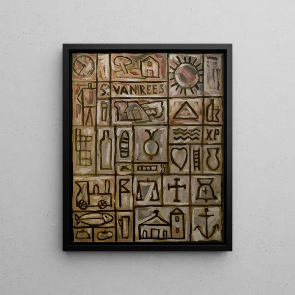 Pittura costruttiva - Joaquín Torres-García — quadro incorniciato alla parete