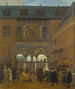 La Borsa di Amsterdam - Job Adriaensz. Berckheyde — vista dell’opera