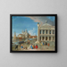 La Piazzetta con Santa Maria della Salute oltre Venezia - Johan Anton Richter — quadro incorniciato alla parete