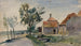 Un Ruisseau Coulant entre Maisons et Route - Johan Barthold Jongkind — vista dell’opera