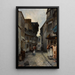 Une rue à Landerneau - Johan Barthold Jongkind — quadro incorniciato alla parete