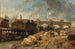Bain bateaux-lavoirs vicino al Pont-Neuf - Johan Barthold Jongkind — vista dell’opera