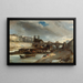 Bateau-Lavoir vicino al Pont-Neuf Parigi - Johan Barthold Jongkind — quadro incorniciato alla parete