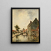 Canal intérieur de la ville de Dordrecht - Johan Barthold Jongkind — quadro incorniciato alla parete