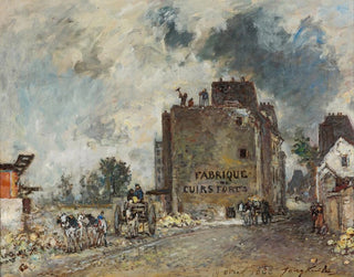Lavori di demolizione in rue des Francs-Bourgeois Saint-Marcel - Johan Barthold Jongkind — vista dell’opera