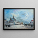 La place de l'église - Johan Barthold Jongkind — quadro incorniciato alla parete