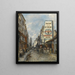La Rue Saint-Jacques Paris - Johan Barthold Jongkind — quadro incorniciato alla parete