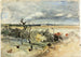 Paesaggio con un uomo su un asino - Johan Barthold Jongkind — vista dell’opera