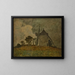 Paesaggio con un mulino a vento - Johan Barthold Jongkind — quadro incorniciato alla parete