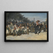 Il mercato dei fiori, boulevard Richard-Lenoir, Parigi - Johan Barthold Jongkind — quadro incorniciato alla parete
