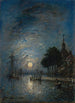 Le Port de Dordrecht au crépuscule - Johan Barthold Jongkind — vista dell’opera