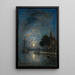 Le Port de Dordrecht au crépuscule - Johan Barthold Jongkind — quadro incorniciato alla parete