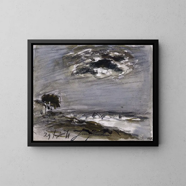 Marine par gros temps - Johan Barthold Jongkind — quadro incorniciato alla parete