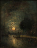 Vista al chiaro di luna di Dordrecht - Johan Barthold Jongkind — vista dell’opera