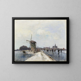 Johan Barthold Jongkind - Patineurs  Maassluis.webp
