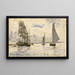 Porto di Honfleur - Johan Barthold Jongkind — quadro incorniciato alla parete