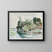 Passeggiata in barca sul fiume - Johan Barthold Jongkind — quadro incorniciato alla parete