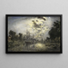 Rotterdam al chiaro di luna - Johan Barthold Jongkind — quadro incorniciato alla parete