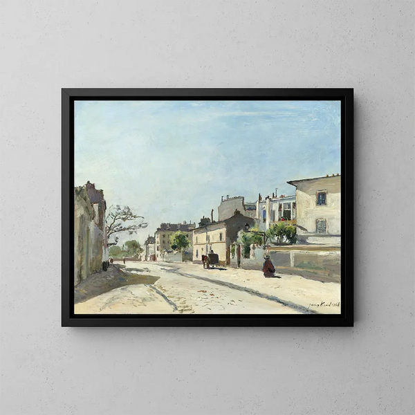 Rue Notre-Dame, Parigi - Johan Barthold Jongkind — quadro incorniciato alla parete