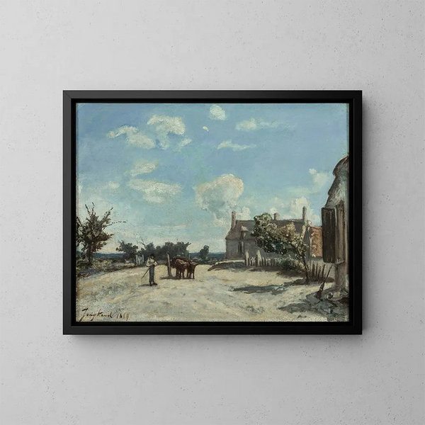 Saint-Parize-le-Châtel - Johan Barthold Jongkind — quadro incorniciato alla parete