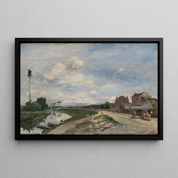 La Seine à Bas-Meudon - Johan Barthold Jongkind — quadro incorniciato alla parete