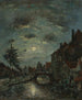 Un canale interno a Dordrecht Claire de Lune - Johan Barthold Jongkind — vista dell’opera