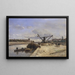 Vista dal Quai d'Orsay - Johan Barthold Jongkind — quadro incorniciato alla parete