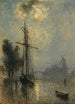 Vue du port de Doverschie - Johan Barthold Jongkind — vista dell’opera