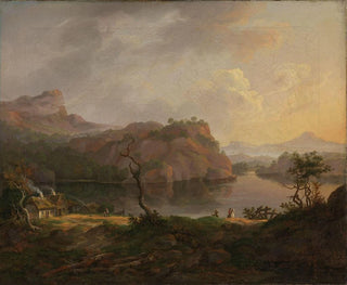 Johan Christian Dahl - Nordic Landscape with a dead Tree.webp