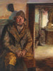 interno con un pescatore - Johan Christopher Schlichtkrull — vista dell’opera