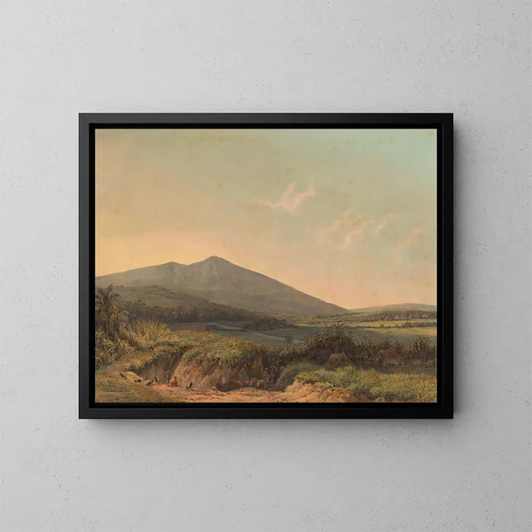 Vista di Kedungbadak - Johan Conrad Greive — quadro incorniciato alla parete